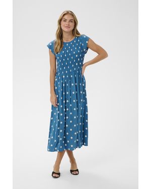 Saint Tropez Kleid Gislasz Kleid Gerade Passform - Blau