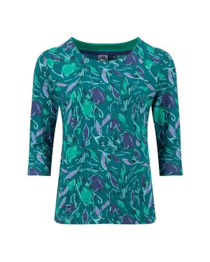 Weird Fish "Rachel" T-Shirt Für Damen, Jersey (Blattgrün) - Blau
