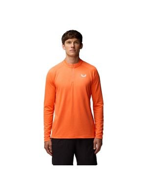 Castore Adapt Training 1/4 Zip Top Polyester Herren Sportshirts - Orange