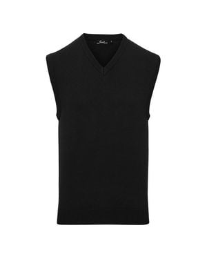 PREMIER Pullover-Weste Für Herren Ärmellos - Schwarz