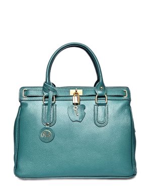 Roberta M Rindsledertasche - Blau