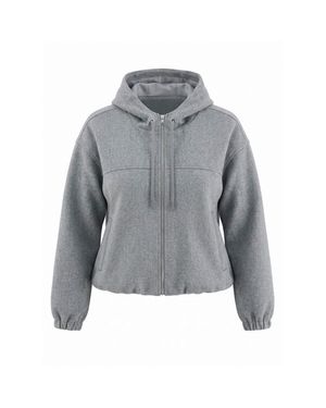 Trendyol Mi̇Lla Damen Grau Einfarbig Oversize Große Größen Mäntel