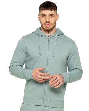 Enzo Herren Kapuzenpullover Mit Reißverschluss - Blau