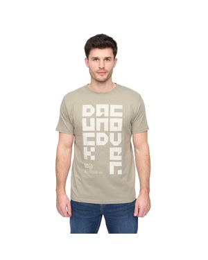 Duck and Cover "Squarelarge" T-Shirt Für Herren (Salbei) - Natur