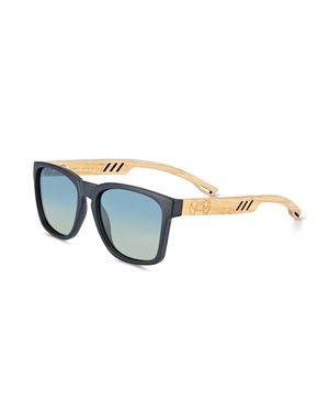 Earth Wood Haven Polarisierte Sonnenbrille - Blau