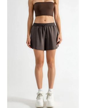 Busem Elastische Modal-Shorts Mit Taschen - Schwarz