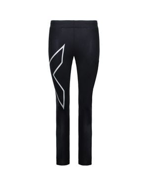 2XU Core Compression Damen Strumpfhose/Silber - Schwarz
