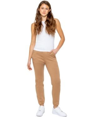 Enzo Damen Fleece Jogginghose Mit Bündchen - Weiß