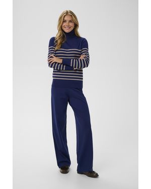 Saint Tropez Rollkragen Milasz Rollkragen Gerade Passform - Blau