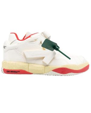 Off-White c/o Virgil Abloh Weisse Low-Top-Sneaker Von Puzzle Couture - Weiß