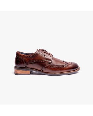Hush Puppies Dustin Herren Brogue Schuhe Schokolade - Rot