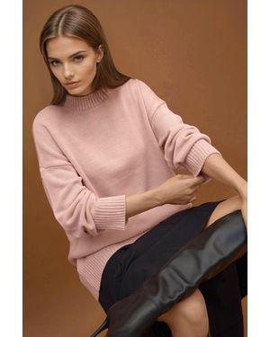 Hiccup Dicker Strick-Pullover Mit Rundhalsausschnitt - Pink
