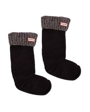 HUNTER Hohe Waffel-Welliesocken - Schwarz