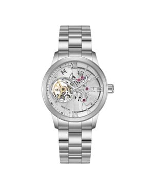 Heritor August Halb-Skelett Automatik-Uhr - Mettallic