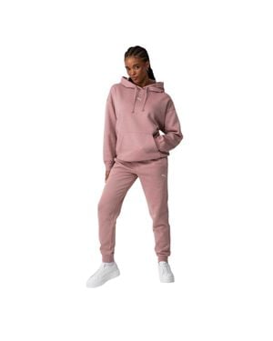 PUMA "Essentials" Kapuzenpullover Für Damen, Übergroß (Mauve) - Rot