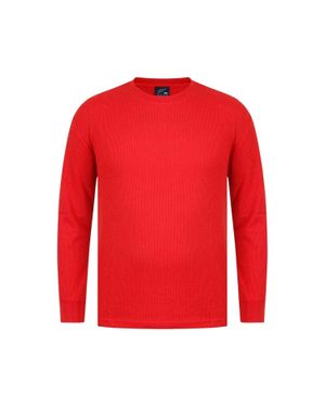 Fabric T-Shirt Für Herren, Langärmlig - Rot