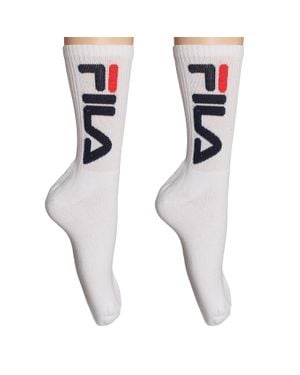 Fila 2Er-Pack Herren- Und Damen-Lange Sportsocken F9598 - Weiß