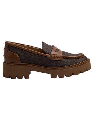 Michael Kors Holland Damen Slipper 49F4Hlfp1B - Braun