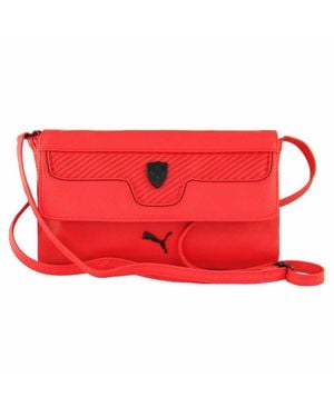 PUMA Scuderia Ferrari Lifestyle Damen Rote Kleine Umhängetasche