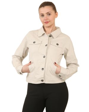 Enzo Stretch Denim Jacke - Natur