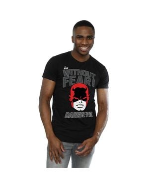 Marvel "Without Fear" T-Shirt Für Herren - Schwarz