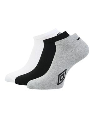 Umbro Sneaker-Socken Für Herren/Damen (3Er-Pack) /Schwarz/Grau)