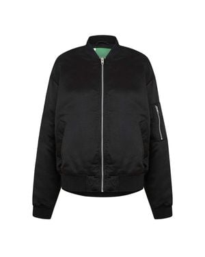 JJXX Bomberjacke Für Damen, Satin - Schwarz