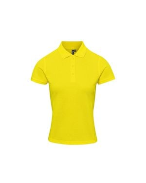 PREMIER Damen Polo-Shirt Coolchecker Mit Coolplus - Gelb