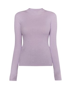 myMo Strickpullover Damen - Lila