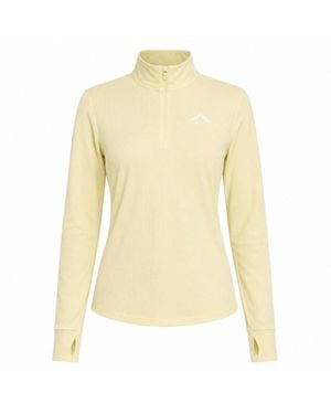 Nike Dri-Fit Trail Langarmshirt Mit Halbem Reißverschluss, Gelb