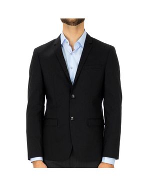 Calvin Klein Slim Woll-Stretch-Blazer - Schwarz