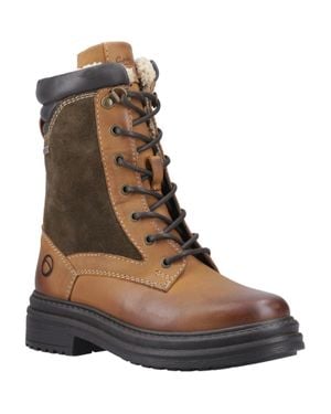 Cotswold Lacock Leder Damen Tan Stiefel - Braun