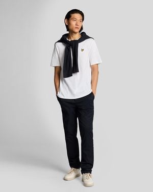 Lyle & Scott Tapered Zugkordelhose - Weiß