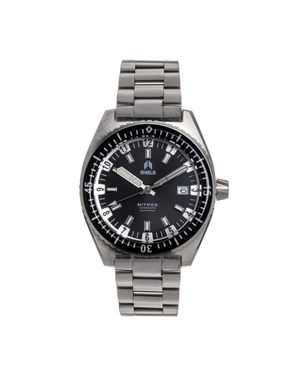 Shield Nitrox Automatik-Armbanduhr Mit Datum - Grau
