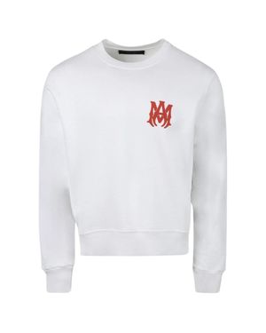 Amiri Weißes Sweatshirt Mit Ma-Logo