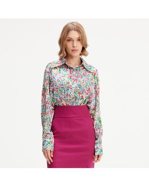S&J Weekends Bluse Mit Liberty-Druck - Pink