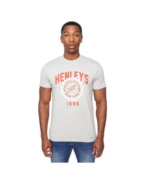 Henleys "Tipton" T-Shirt Für Herren Meliert) - Weiß