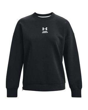 Under Armour Summit Strick Damen Schwarzer Übergroßer Pullover