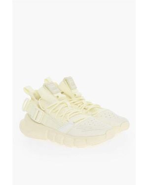 Neil Barrett Li-Ning Essence 2,3 Niedrige Sneaker Aus Einfarbigem Mesh - Weiß
