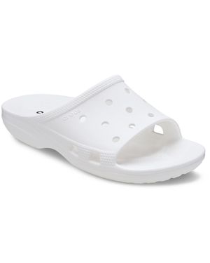 Crocs™ Classic Slide Thermoplastische Damenweiße Pantoletten