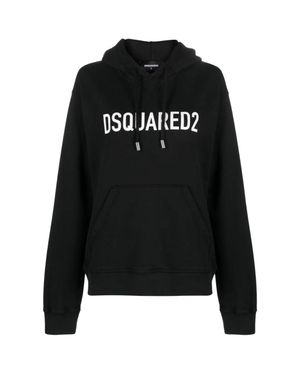 DSquared² Cool Fit Markenlogo Schwarzer Hoodie