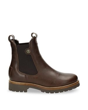Panama Jack Francesca B13 Chelsea-Stiefel Für Damen Aus Braunem Leder