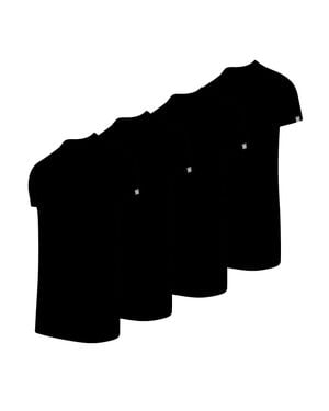 Cappuccino Italia 4-Pack T-Shirts - Schwarz