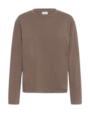 Kaffe Langarm-Shirt Kaelena Langarm-Shirt Baggy Fit - Braun