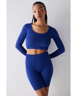 Penti Rippstrick Langarm-Bodysuit - Blau