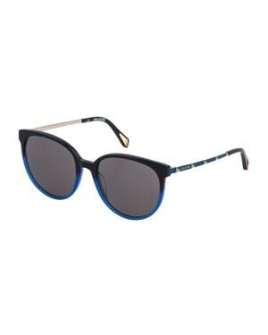 Zadig & Voltaire Damen-Sonnenbrillen 55/18/140 Mm Acetat Und Metall - Blau