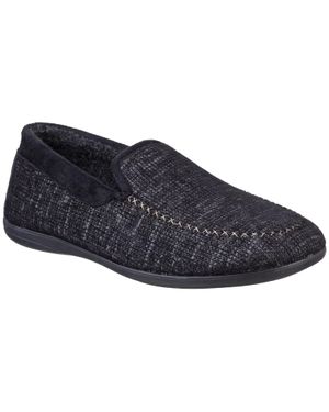 Cotswold Stanley Loafer Hausschuh - Schwarz