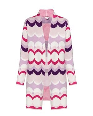 IZIA Strickjacke Damen Rosa Mehrfarbig - Pink