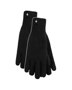 Heat Holders Thermohandschuhe Für Herren Mit Schützender Rippbündchen - Schwarz