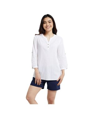 Mountain Warehouse Damen/Damen Petra Relaxed Fit 3/4 Ärmel Shirt - Weiß